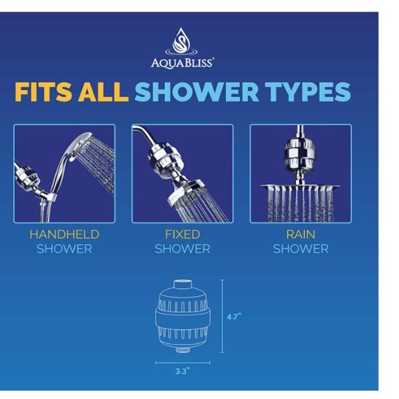 AquaBliss High Output Universal Revitalizing Shower Filter Chrome SF100 - Picture 11 of 12